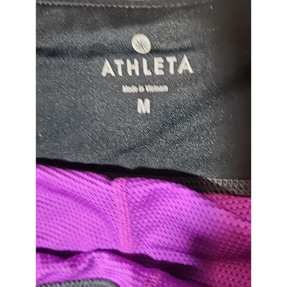 Athleta Pleated Skort Athletic Skirt Black Activewear with Zipper Pocket - Picture 4 of 9